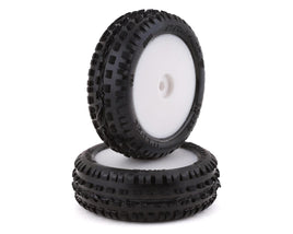 Pro-Line Mini-B Front Pre-Mounted Wedge Carpet Tire (White) (2) (Z3)