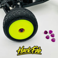 HackFab 3mm (M3) Flanged Aluminum Nylock Lock Nuts (6) (Purple)