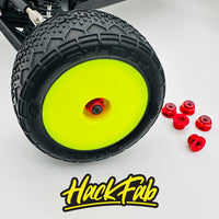 HackFab 3mm (M3) Flanged Aluminum Nylock Lock Nuts (6) (Red)