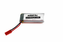 RAGE  1S 3.7V 800mAh LiPo Battery; Tribus