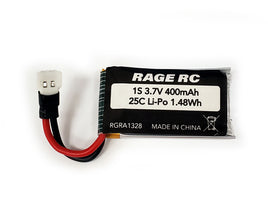 Rage 1S 3.7V 400mAh 25C LiPo Battery