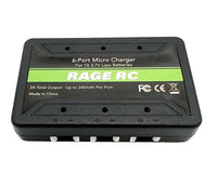 Rage 6-Port 1S lipo Micro USB Charger