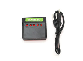 Rage  5-Port 1S USB Micro Charger; Micro Warbirds, Super Cub MX4, Sport Cub, Tempest 600 X4