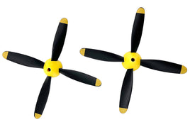 Rage  4-Blade Prop w/Spinner (2-Pack); P-51 Obsession