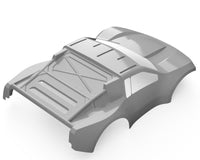 Raw Speed RC Losi® Micro-T™ 1/16 Interceptor SCT Body (Clear)