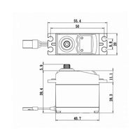 Savox Standard Digital Servo with Soft Start, 0.19sec / 145oz @ 6.0V (mudboss)