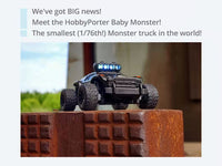 Turbo Racing Baby Monster 1:76 Scale Monster Truck RTR - Yellow