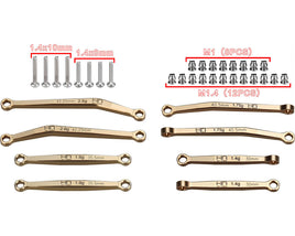Hot Racing No Flex upgrade Brass Link set SCX30