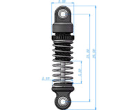 Hot Racing Adjustable Dampers (4) 21.5mm fits Axial SCX30
