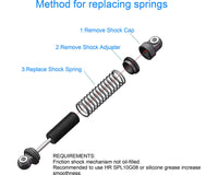 Hot Racing Adjustable Dampers (4) 21.5mm fits Axial SCX30