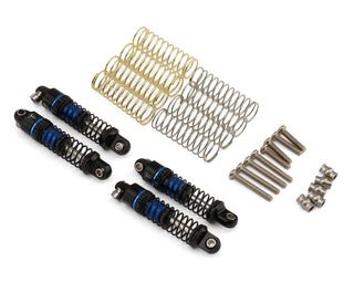 Treal Hobby Axial SCX30 23mm Aluminum Threaded Oil-fillable Shocks (Blue) (4)