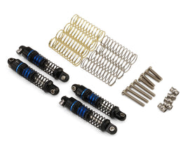 Treal Hobby Axial SCX30 23mm Aluminum Threaded Oil-fillable Shocks (Blue) (4)