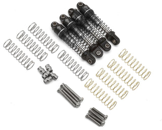 Treal Hobby Axial SCX30 23mm Aluminum Oil-Filled Threaded Shocks (Silver) (4)
