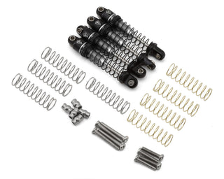 Treal Hobby Axial SCX30 26mm Aluminum Oil-Filled Threaded Shocks (Silver) (4)