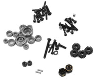 Treal Hobby Aluminum Front Portal Axle Set for Traxxas TRX-4M (Black) w/Brass Covers