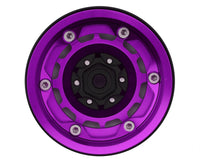Treal Hobby 1.9" Type-M Aluminum Crawler Beadlock Wheels (Purple) (4) (122.9g ea)