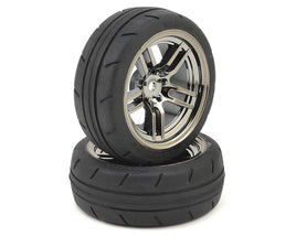 Traxxas 4-Tec 2.0 1.9" Response Front Pre-Mounted Tires w/Split-Spoke Wheels (Black Chrome) (2)