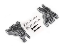 Traxxas 9050-GRAY Extreme Heavy Duty Rear Stub Axle Carriers, Gray