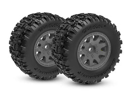 Traxxas 10770-GRAY Rear Sledgehammer® Tires & Charcoal Gray Wheels fits Mini Maxx®