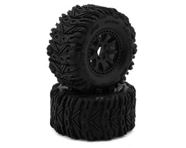 UpGrade RC Dirt Claw 2.2" Pre-Mounted BELTED Tires for Traxxas® Mini Maxx® & Mini XRT® (2) w/12mm Narrow, 12mm Wide, & 14mm Hexes