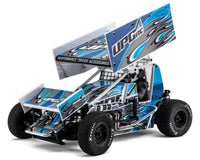 UpGrade RC "Flame" Wrap Graphic Set for Losi® 22S™ Sprint Car (Blue)