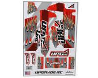 UpGrade RC "Flame" Wrap Graphic Set for Losi® 22S™ Sprint Car (Red)