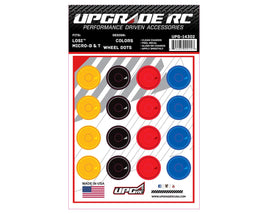 UpGrade RC Wheel Dots Vinyl Graphics for Losi® Micro-B & T (Colors)