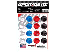 UpGrade RC Wheel Dots Vinyl Graphics for Losi® Micro-B & T (Purf)