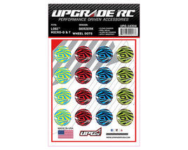 UpGrade RC Wheel Dots Vinyl Graphics for Losi® Micro-B & T (Berzerk)