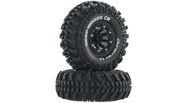 Duratrax Deep Woods CR 2.2" Pre-Mounted Crawler Tires (2) (Black) (C3 - Super Soft)