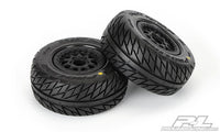 Pro-Line Street Fighter SC Tires w/Renegade Wheels (2) (Slash Rear) (Black) w/12mm Hex