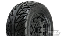 Pro-Line Street Fighter 2.2"/3.0" SC Tires w/Raid Wheels (2) (Black) w/17mm Hex