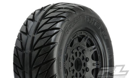 Pro-Line Street Fighter 2.2"/3.0" SC Tires w/Raid Wheels (2) (Black) w/17mm Hex