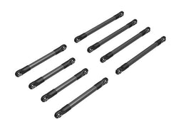 Traxxas Suspension Link Set, 6061-T6 Aluminum (Dark Titanium-Anodized)