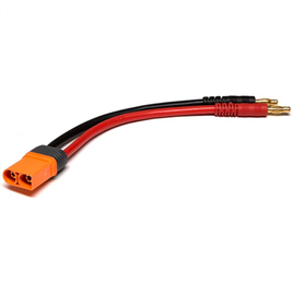 Spektrum RC IC5 6" Device Charge Lead w/4mm Bullets