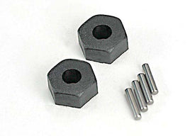 Wheel hubs hex (2), stub axle pins (2)
