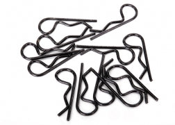 Traxxas Body clips, black (12) (standard size)