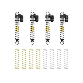 Treal 43mm Tele Shock Vibration Damper For 1/24 Axial SCX24 Bronco Gladiator C10 Deadbolt (Black)