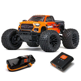 Arrma Granite 4X2 BOOST 1/10 Electric RTR Monster Truck (Orange) w/SLT2 2.4GHz Radio, Battery & Charger