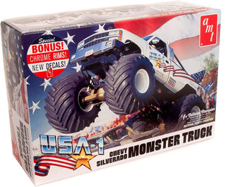 AMT USA-1 Chevy Silverado Monster Truck 1/25 Scale Model Kit