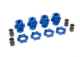 Traxxas Aluminum 17mm Wheel Adapter Set (Blue) (4)