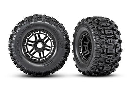 Traxxas Maxx Pre-Mounted Sledgehammer Tires w/17mm Wheels (Black) (2)