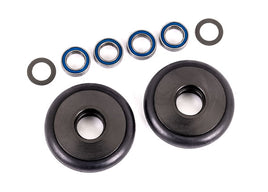 Traxxas Bandit/Rustler/Stampede 2WD Aluminum Wheelie Bar Wheels (Grey) (2)
