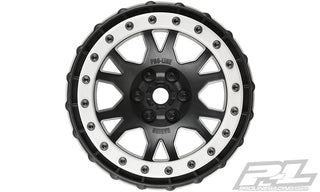 Pro-Line X-MAXX Impulse Pro-Loc Wheels (Black w/Stone Gray Rings) (2)