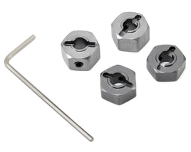 ST Racing Concepts 12mm Aluminum "Lock Pin Style" Wheel Hex Set (Gun Metal) (4)