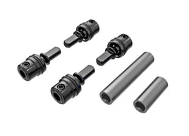 Traxxas Driveshafts, Center, Male (Steel) (4)/ Driveshafts, Center, Female, 6061-T6 Aluminum (Dark Titanium-Anodized) (Front & Rear)/ 1.6x7mm BCS (with threadlock) (4)