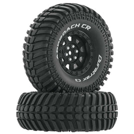 Duratrax Approach CR C3 Mounted 1.9" Crawler Tires (Black) (2)