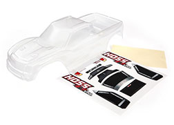 Traxxas Hoss 4x4 Pre-Cut Body Shell (Clear)