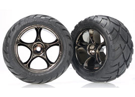 Traxxas Anaconda Rear Tires (2) (VXL Bandit) (Black Chrome) (Standard) w/Tracer Wheels