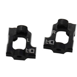 Hot Racing Losi Mini-T 2.0 Aluminum 0° Caster Blocks (Black)